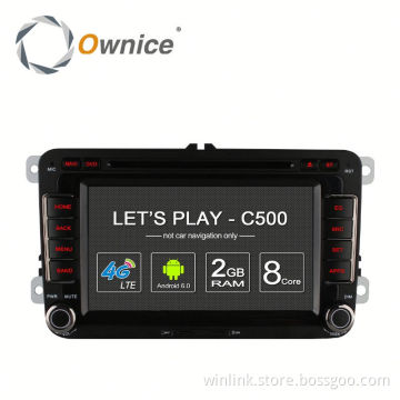 Ownice 4 core 2G RAM Head Unit for VW 2 din with multimedia player With WIFI gps rds BT radio